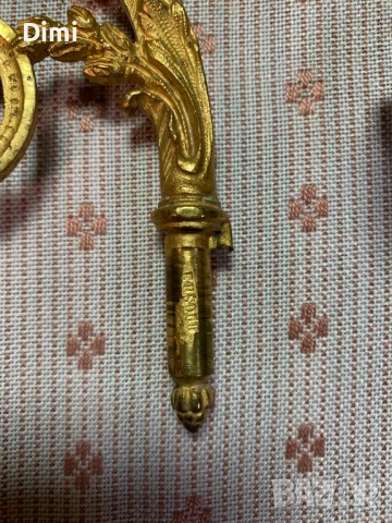 Свещници за пиано - уникално красиви позлатени Франция ок. 1850, снимка 3 - Антикварни и старинни предмети - 52367218