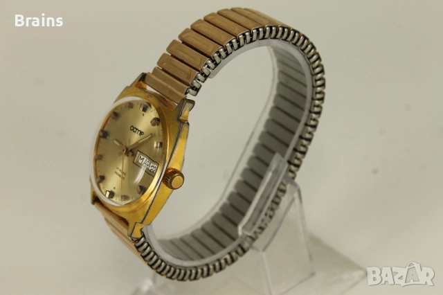 1960's CCMP Швейцарски Позлатен Часовник, снимка 3 - Мъжки - 51773274