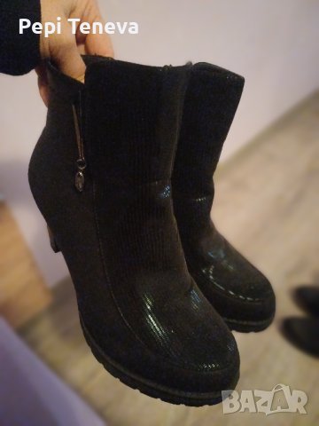зимни ботушки с токчета 5 см..., снимка 11 - Дамски ботуши - 44371697