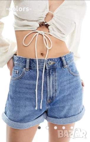 Деним бермуди Pull&Bear