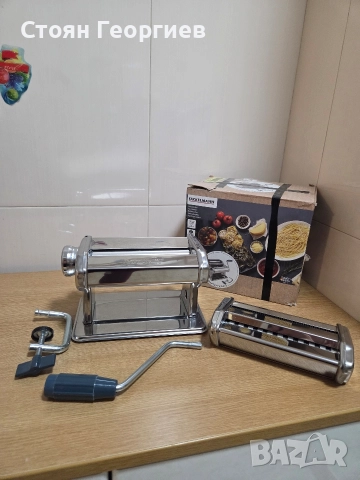 Ръчна машина за паста Fackelmann #easyprepare. Тя е изработена от неръждаема стомана  , снимка 3 - Други - 52788551