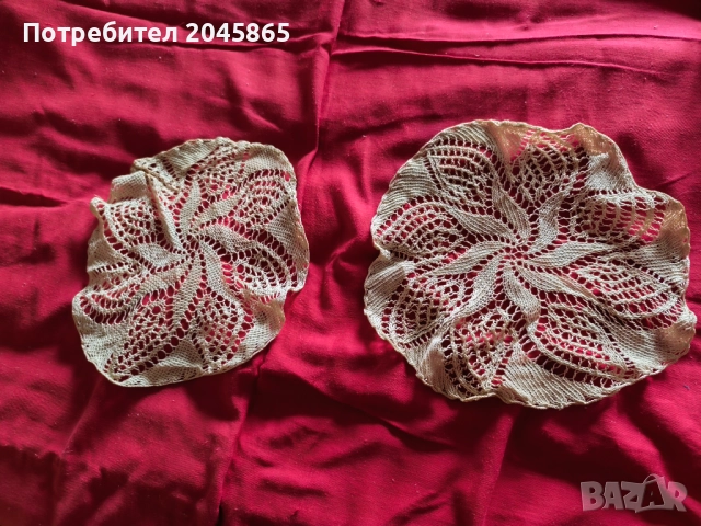 продавам ръчно плетени покривки, снимка 4 - Покривки за маси - 52423251