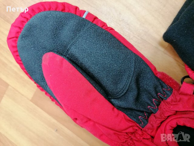 Продавам нови червени детски водоустойчиви ръкавици тип "лапа" с един пръст, снимка 4 - Шапки, шалове и ръкавици - 35137892