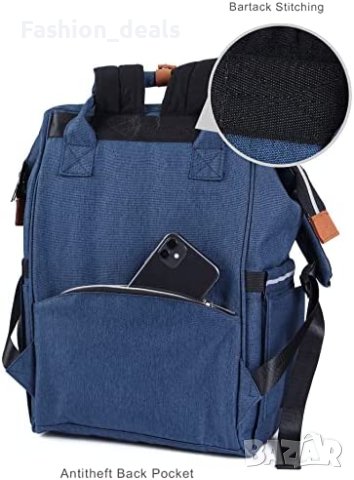 Нова удобна чанти за пелени Раница за детска количка с термо джобове, снимка 7 - Раници - 40659394