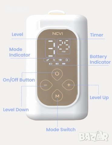 NCVI електрическа помпа за кърма, 4 режима, 9 нива, фланци 21/24 мм, снимка 8 - Помпи за кърма - 54037315