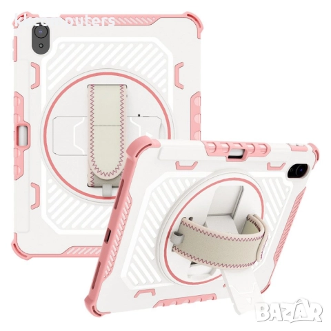 Калъф и Протектор за Apple iPad (2025) / 10.9 (2022) със Стойка, Ръчна Дръжка и Слот за Писалка | Уд, снимка 2 - Калъфи, кейсове - 52038744