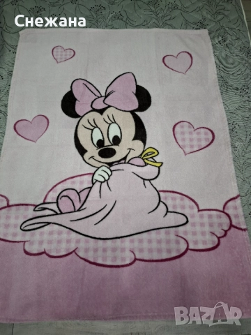 Одеяло Мини Маус, снимка 2 - Спално бельо и завивки - 51675112