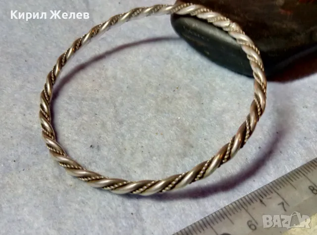 СТАРИННА СРЕБЪРНА ГРИВНА МНОГО ВИСОКА ПРОБА СРЕБРО РЕТРО АРТ ПЛЕТКА РЪЧНА МАЙСТОРСКА РАБОТА 48409, снимка 11 - Антикварни и старинни предмети - 48485615