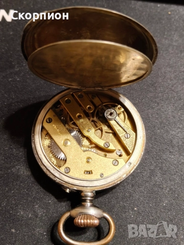 Швейцарски СРЕБЪРЕН джобен часовник - WALDO - 1901г.  - 10 РУБИНА - ПРОМОЦИЯ, снимка 9 - Джобни - 46785195