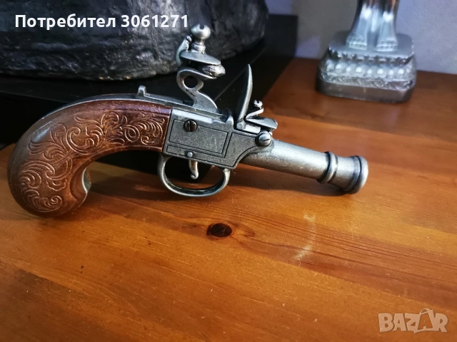 Кремъчен пистолет, Англия, 18 век., снимка 6 - Колекции - 53927471