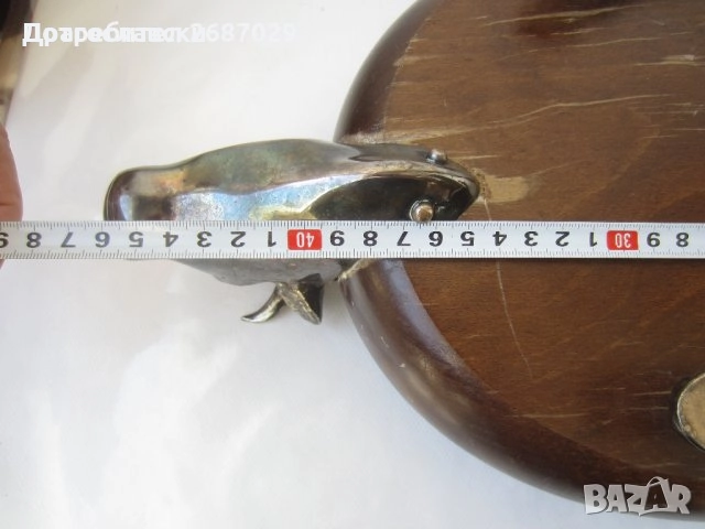 Красива голяма стара Дървена чиния - поднос, бик, маса, битова декорация, битов кът, снимка 9 - Други - 46364934