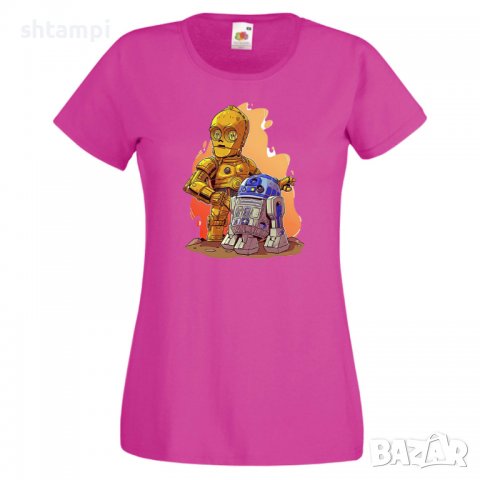 Дамска тениска Star Wars R2-D2 & C3PO Игра,Изненада,Подарък,Геймър,, снимка 9 - Тениски - 36790124