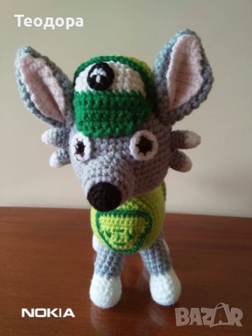 Плетени кученца "Пес патрул", снимка 8 - Плюшени играчки - 37370122