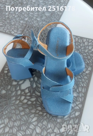 Уникални дънкови сандали! Нови!!!, снимка 5 - Сандали - 54086347