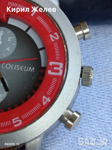 Фешън модел мъжки часовник COLISEUM работи кожена каишка перфектен 11123, снимка 7 - Мъжки - 51095308