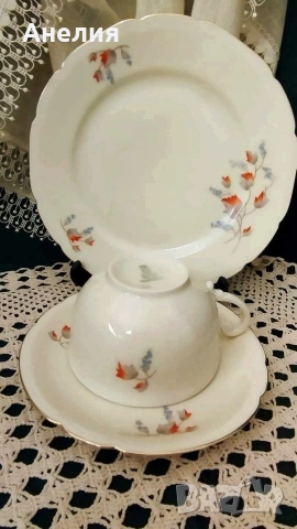 Schumann arzberg Bavaria нежни тройни сетове , снимка 2 - Чаши - 53139655