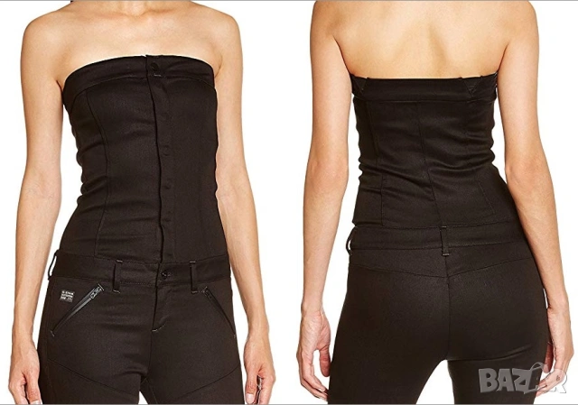 G-Star Raw Pavan Ankle Suit оригинален черен гащеризон XS и L, снимка 3 - Гащеризони - 53245582