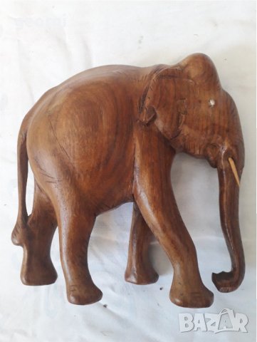 Дървена статуя слон масив, снимка 4 - Декорация за дома - 31464149