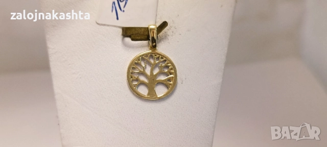 Нова Златна висулка дървото на живота-0,70гр/14кр, снимка 3 - Колиета, медальони, синджири - 52738235