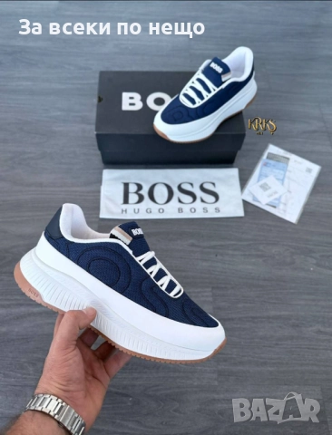Hugo Boss Мъжки Маратонки👟Мъжки Спортни Обувки Хуго Бос - 3 Цвята Код SK196, снимка 3 - Маратонки - 52531419