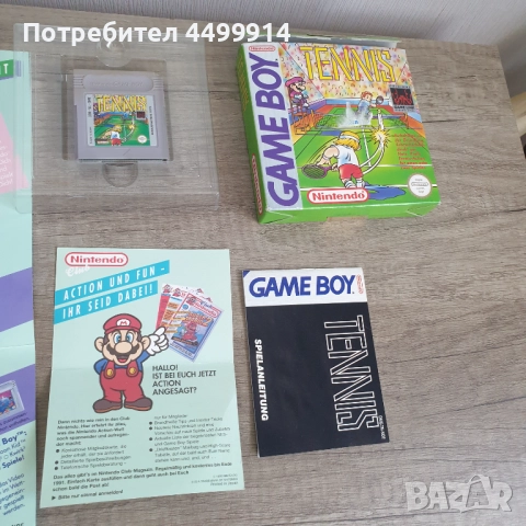 GAMEBOY Nintendo 1990 Тенис игра, снимка 3 - Игри за Nintendo - 51655384