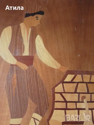 пано картина интарзия 64/50 см, снимка 5 - Пана - 48095159