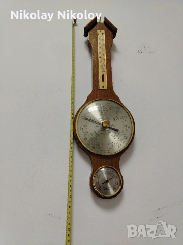 Дървен стенен барометър , снимка 6 - Декорация за дома - 53144886