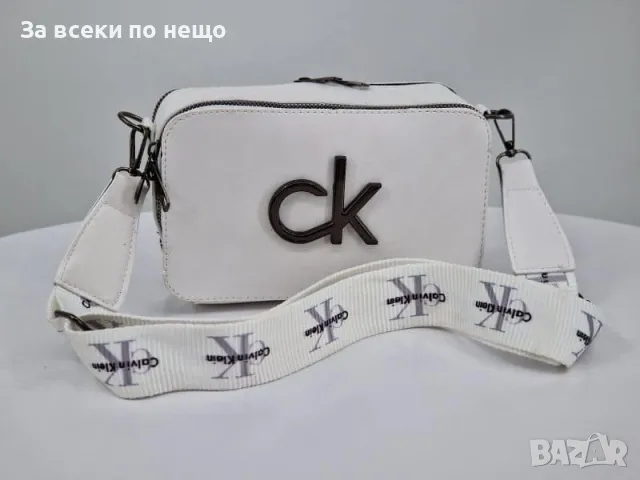 Дамска чанта с дълга регулираща се дръжка за през рамо Calvin Klein - 7 налични цвята Код R43, снимка 6 - Чанти - 47599629