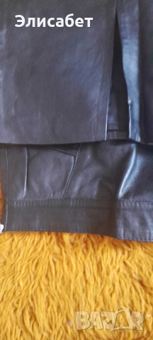 Дамска кожена пола 3/4, естествена кожа, снимка 9 - Поли - 52954201