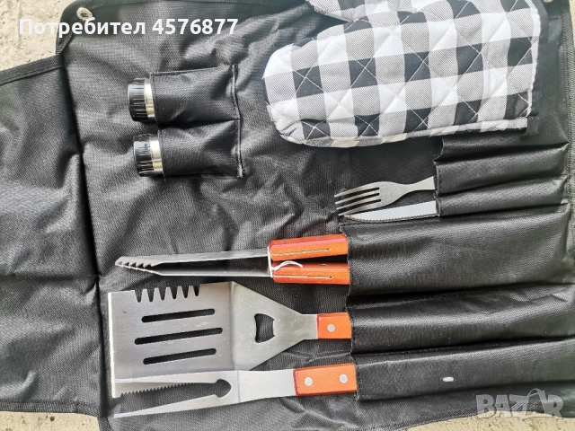 грил комплект прибори , снимка 4 - Прибори за хранене, готвене и сервиране - 51502889
