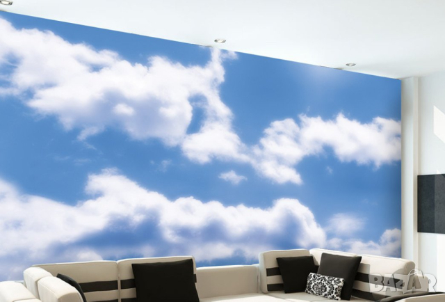 Облаци в небето 3,15 м x 2,32 м 4 части Гигантски тапет 
