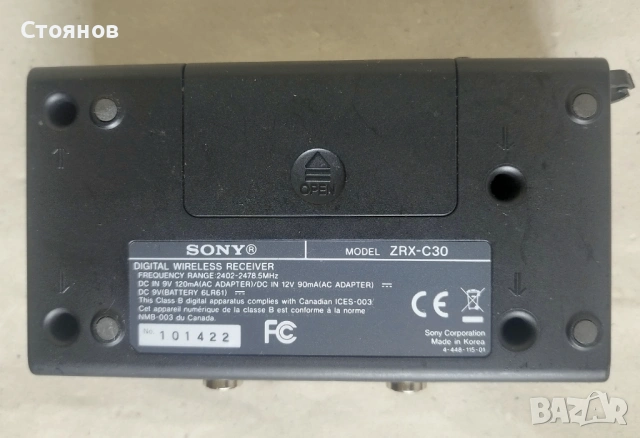  Цифров безжичен приемник Sony ZRX-C30 Digital Wireless Receiver, снимка 8 - Друга електроника - 54323352