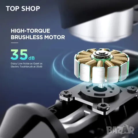 Мощен масажен пистолет ABOX Masage gun, снимка 4 - Масажори - 48788221