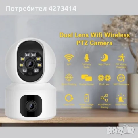 Wi-Fi Full HD камера – Защитете дома си със стил и функционалност, снимка 2 - Камери - 48866258