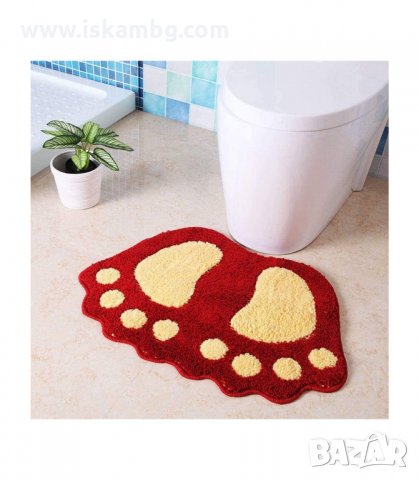 КИЛИМЧЕ ПОСТЕЛКА ЗА БАНЯ ИЛИ СТАЯ С ФОРМАТА НА ГОЛЕМИ КРАКА НА ЙЕТИ - код 2710, снимка 9 - Други стоки за дома - 33925577