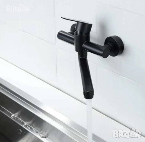 Въртящ се на  360°  кухненски стенен  кран , смесител  с един лост, снимка 4 - Други стоки за дома - 52854028