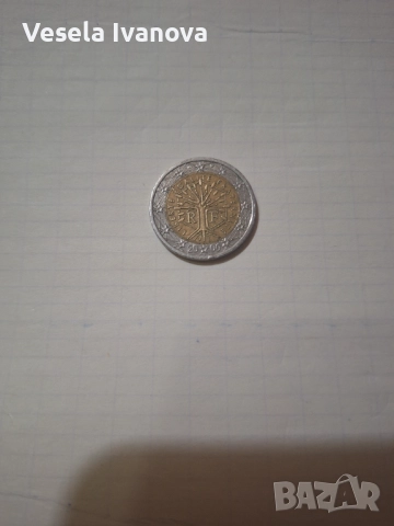 Монета от 2 Евро от 2001, снимка 3 - Нумизматика и бонистика - 52950268