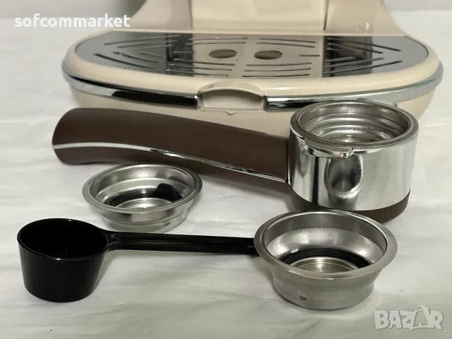 Кафемашина DeLonghi Icona Vintage ECOV 311 (Бежова) + 6 мес. ГАРАНЦИЯ, снимка 6 - Кафемашини - 55831382