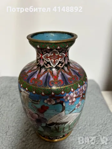 Китайска ваза 20 век икебана декор, снимка 6 - Вази - 48493235