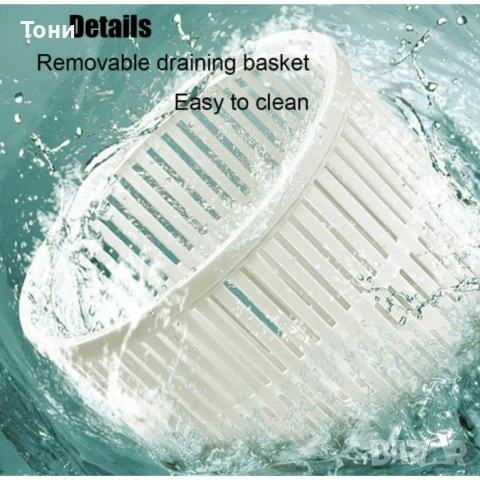 Мини сгъваема пералня с центрофуга – Компактна, мощна и идеална за всеки дом или пътуване - 12 литра, снимка 9 - Перални - 54140196