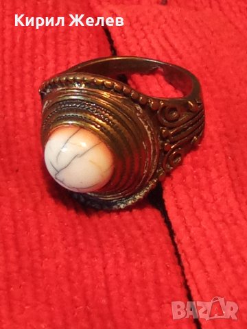 РЕТРО - ВИНТИДЖ АРТ ДЕКО МЕСИНГОВ ПРЪСТЕН 18640