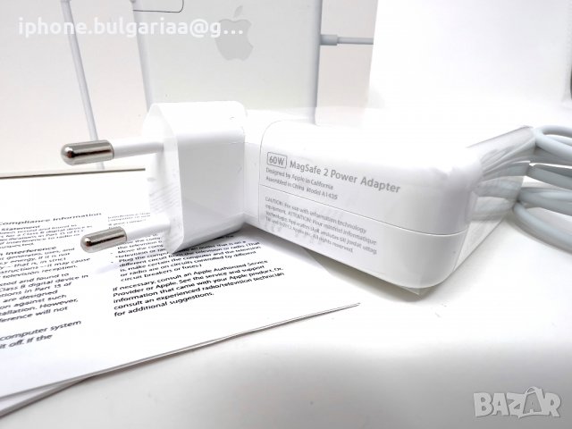  Зарядно за Apple MacBook Air, Pro 60W и 85W Magsafe 1,2 Макбук, снимка 4 - Кабели и адаптери - 37119199