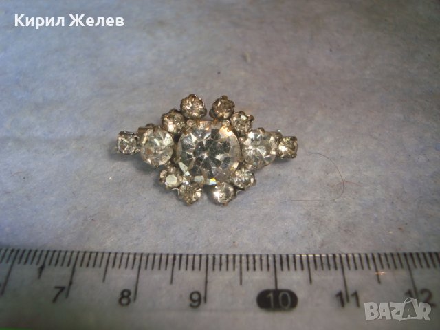 СКЪПОЦЕННА КРИСТАЛНА СРЕБРИСТА АРТ БРОШКА 27413, снимка 4 - Други - 37752083