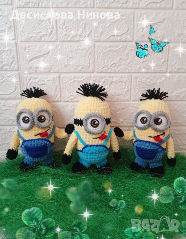 Миньони-ръчна изработка-25см, снимка 8 - Плюшени играчки - 36919717