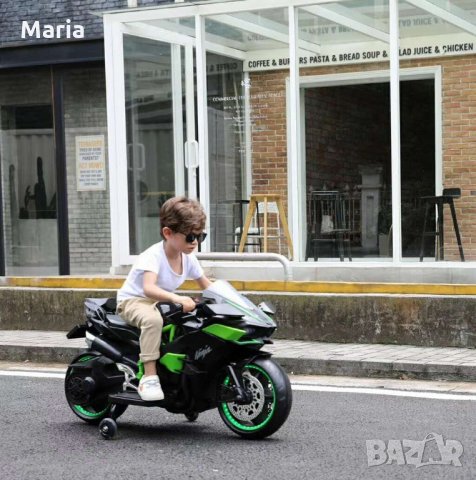 Акумулаторен МОТОР Ninja Duo 12V меки гуми с Кожена седалка, снимка 3 - Детски велосипеди, триколки и коли - 34368484