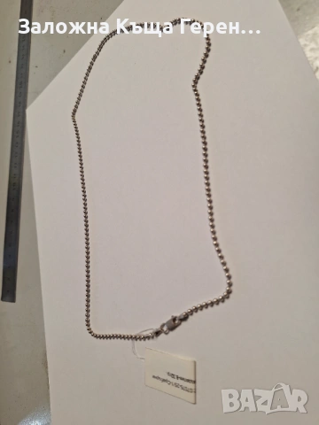 Сребърен синджир 8,32гр., снимка 3 - Колиета, медальони, синджири - 53340180