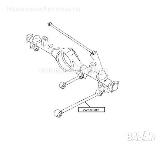 Задна надлъжна щанга 4620265D00 ZWTSU012 Suzuki Grand Vitara, снимка 2 - Части - 51175910