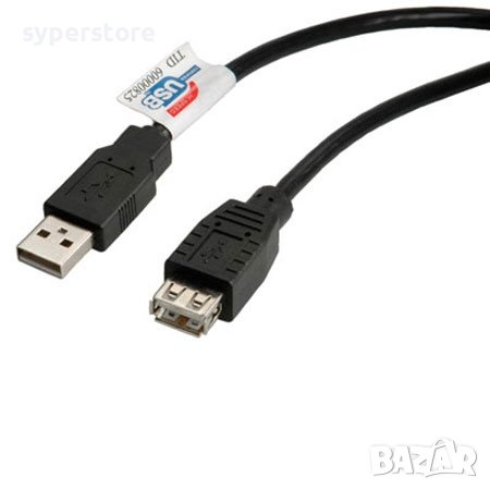 Кабел USB2.0 A-A M/F, 3m SS301087