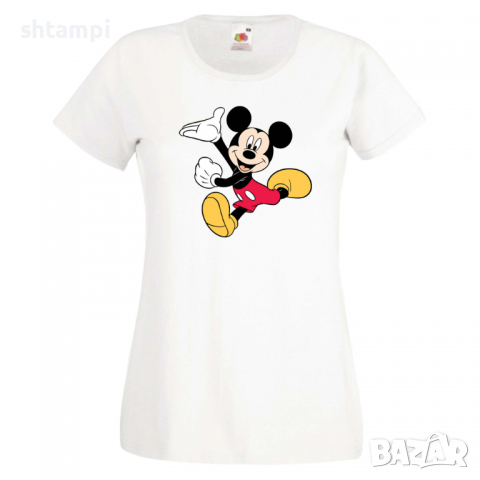 Дамска тениска Mickey Mouse 5 Мини Маус,Микки Маус.Подарък,Изненада,, снимка 9 - Тениски - 36526465