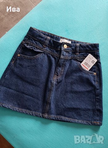 Детска дънкова пола Mango 11-12 г, снимка 3 - Детски рокли и поли - 32118707